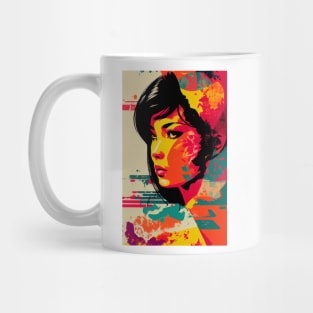 Vintage woman in pop-art style Mug